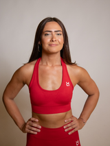 Pulse Seamless Sports Bra Red